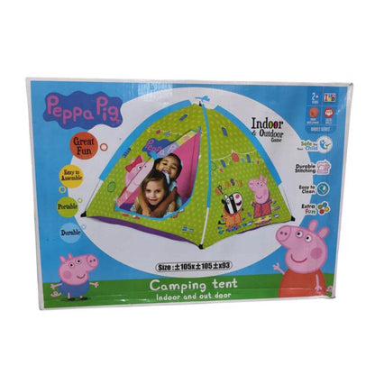 Peppa Pig camping camp tent with bright colors for indoor and outdoor fun, suitable for ages 2 and up