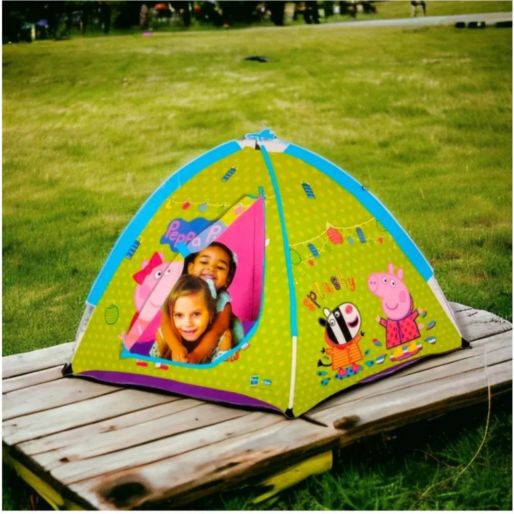 Colorful IToys camping camp tent with Peppa Pig design for children ages 3-5 years