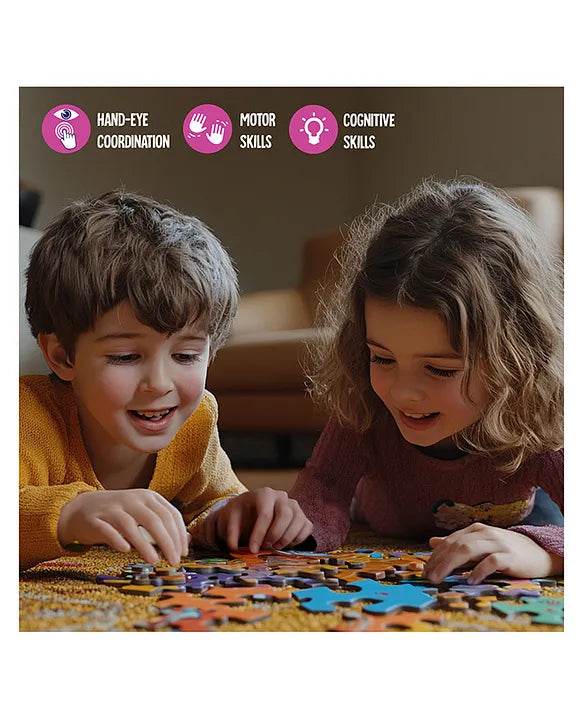 Play & Learn Funskool Fairy 4 in 1 Puzzle Game for Kids, 120 Pieces, Encourages Learning & Development, Fun Activity for Preschoolers, Multicolor, Set for Kid, Age 4+ Years - T-Rex the toyland Sitamarhi