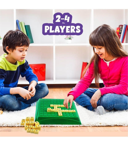 PlayMagic WordzUp|Educational Word Building Game|100 Letters Fun Board Game|Learning Puzzle Toy|Birthday & Return Gifts For Kids 6+|Creative Word Making Kids & Family Game|Upto 4 Players|Made In India - T-Rex the toyland Sitamarhi