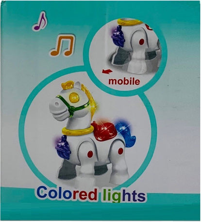 TOY KINGDOM Pony Horse Walking With Light & Sound Battery Operated Toy ( 3A765-1) - Pony Horse