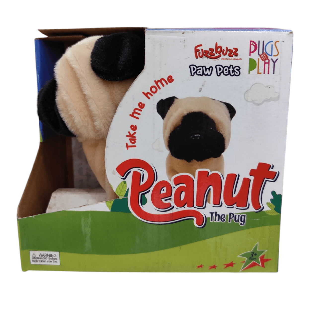 Soft beige poodle dog toy for playful puppies and small dogs