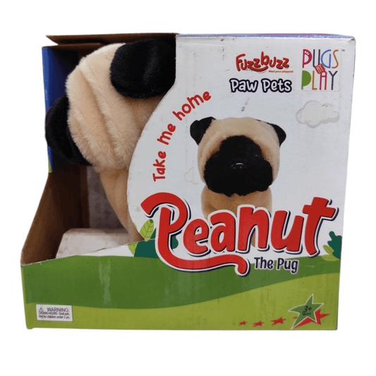Soft beige poodle dog toy for playful puppies and small dogs