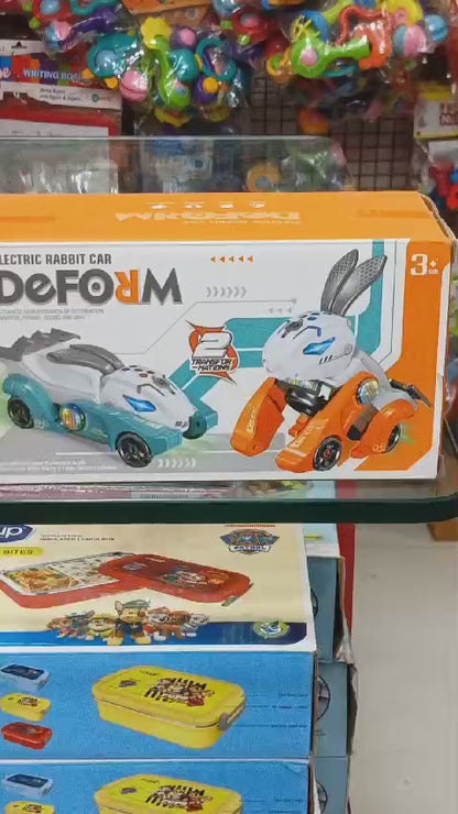 T-REX Deform Electric Rabbit Transformer Car Toy