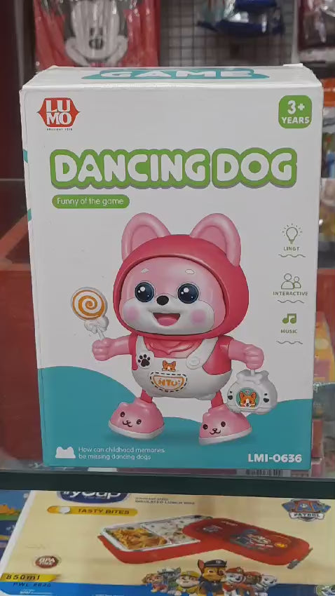 LUMO Dancing Dog demonstration video showing lights, music, and dancing movements