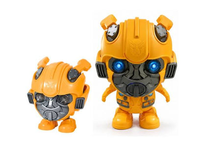 Robot bailarín con luz y sonido. Amarillo