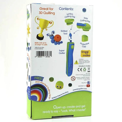 Quill On - Super Quiller - Automated Multifunction Quilling Tool - Blue - T-Rex the toyland Sitamarhi
