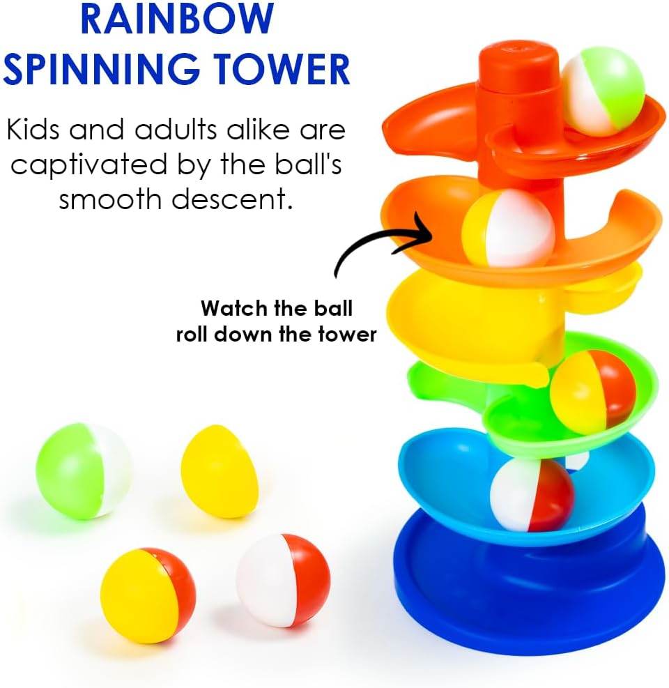 Ratna's 5 in 1 Tiny Tots Gift Set Containing Star Stacker, Penguin Stacking Ring, Stack-N-Spin, Rainbow Spinning Tower & Shape Sorter Cube Toys for Infants & Toddlers - T-Rex the toyland Sitamarhi