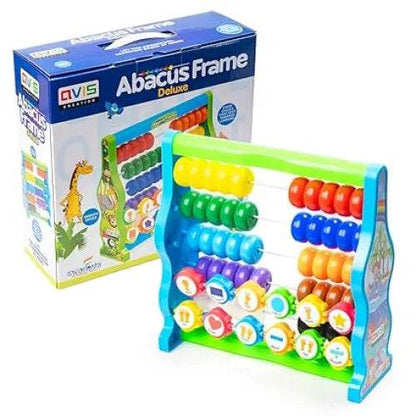 Ratna's Abacus Frame Deluxe Educational Toy Counting Learning Kit | Early Math Skills Preschool Toys with Colourful Beads for Kids & Toddlers 2+ Years (Multicolor) - T-Rex the toyland Sitamarhi