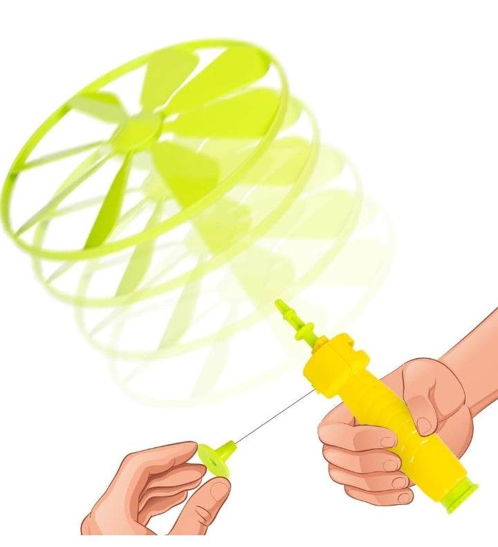 Ratna's Aero Spin Flying Disc Spinning Top Toy Set, Indoor Outdoor Game for Kids Ages 4+ Years - T-Rex the toyland Sitamarhi