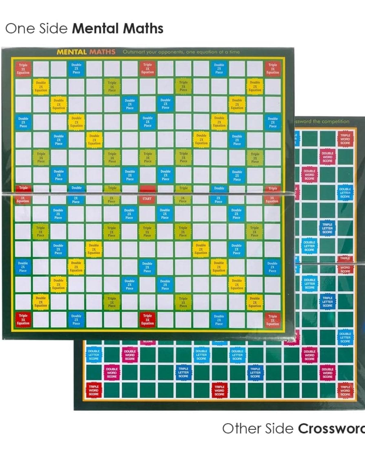 Ratna’s Brilliant 2 in 1 laminated double side board containing crossword game on one side & mental maths game on other side. - T-Rex the toyland Sitamarhi