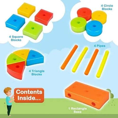 RATNA'S Building Block Toys for Kids.Age(2 to 6) Multicolour (Active Blocks Senior) - T-Rex the toyland Sitamarhi