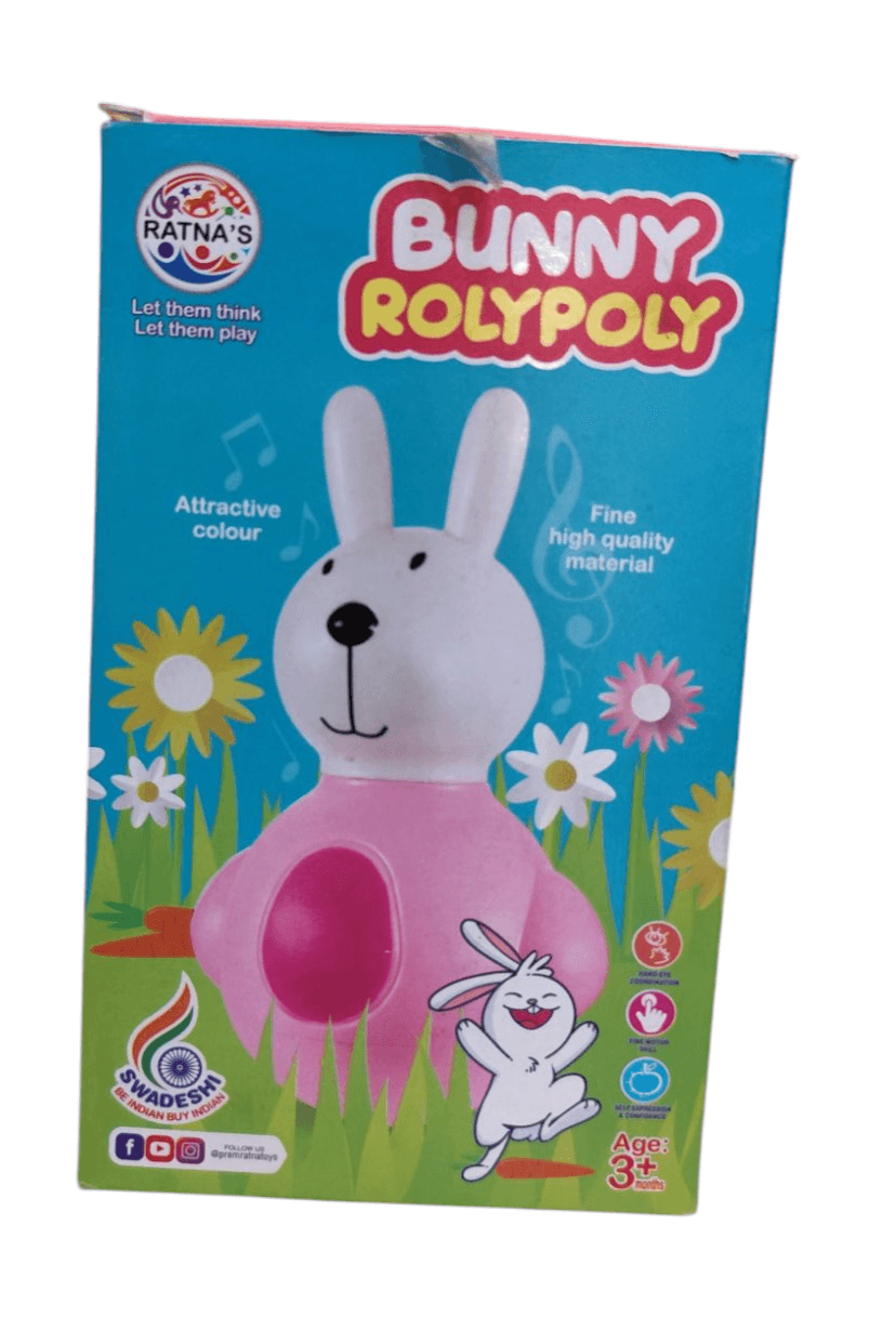 Bunny Roly Poly Fun Toy Ratnas Wobbling Bell Sounds – T-Rex the toyland ...