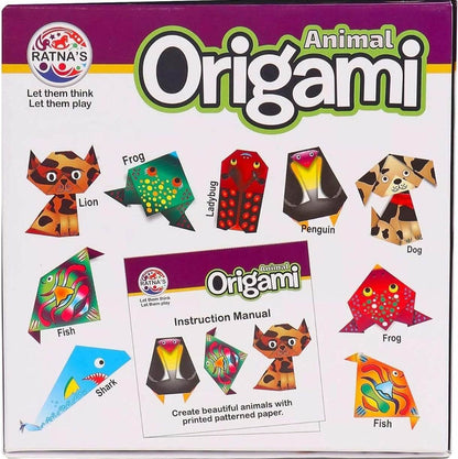 RATNA'S DIY Origami Animals. Origami Sheets Included Inside.Create Your OWN Jungle with The Help of Origami (Multicolor) - T-Rex the toyland Sitamarhi