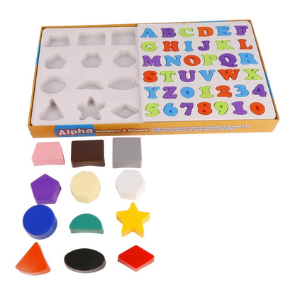 Ratna's Educational Alpha, Numbers & Shapes for Kids. Let Them Learn The Combo of Alphabet,Number and Shapes - T-Rex the toyland Sitamarhi