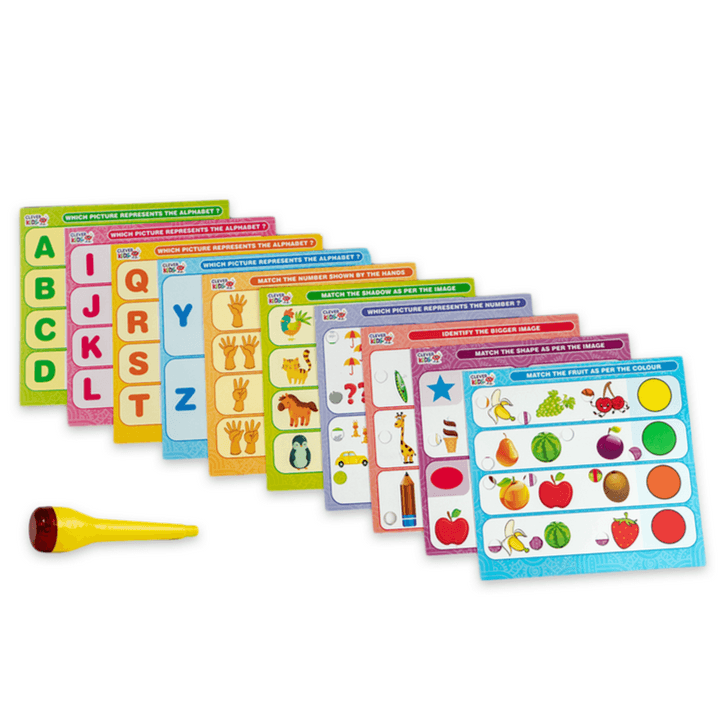 RATNA'S Intellikids Phonics A Perfect Electro Game. 10 Double Sided Printed Cards. If it Lights its Right. A Fun Way to Learn Phonics - T-Rex the toyland Sitamarhi