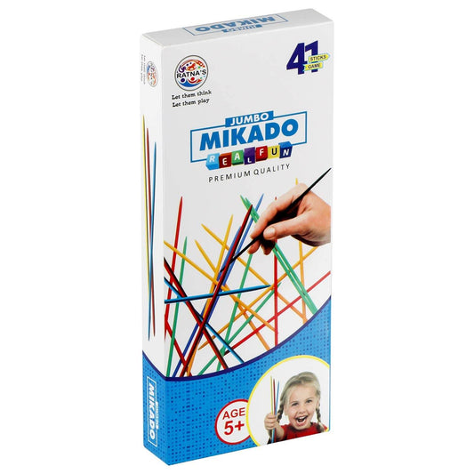 Jumbo Mikado sticks game for kids by T-Rex the toyland Sitamarhi with colorful wooden sticks in box