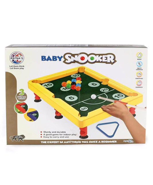 Kids snooker table toy with colorful balls and cues for indoor play by T-Rex the toyland Sitamarhi