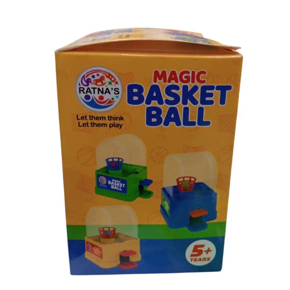 Magic basketball toy for kids by Ratna's in colorful packaging suitable for ages 5 and up