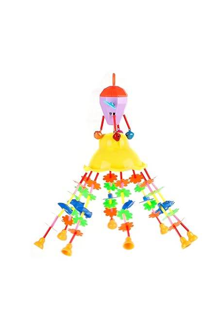 RATNA'S Merry go Round for Infants no.11, Attachable to Cradle or Window, Soothing Music and Various Shapes for Developing Imagination and Thinking Skills (Multicolor) - T-Rex the toyland Sitamarhi