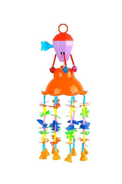 RATNA'S Merry go Round for Infants no.11, Attachable to Cradle or Window, Soothing Music and Various Shapes for Developing Imagination and Thinking Skills (Multicolor) - T-Rex the toyland Sitamarhi