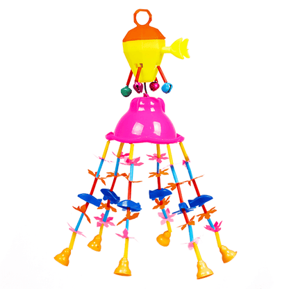 RATNA'S Merry go Round for Infants no.11, Attachable to Cradle or Window, Soothing Music and Various Shapes for Developing Imagination and Thinking Skills (Multicolor) - T-Rex the toyland Sitamarhi