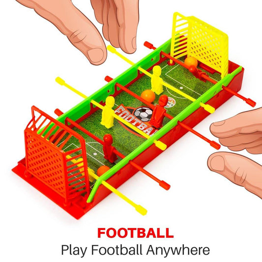 Prem Ratna mini foosball table for kids with colorful players and goals for fun gameplay