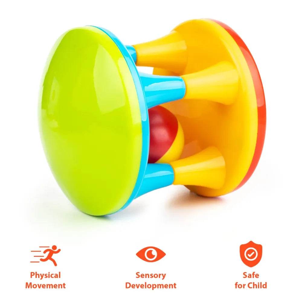 Ratnas musical roller for babies colorful toy promoting sensory development and physical movement