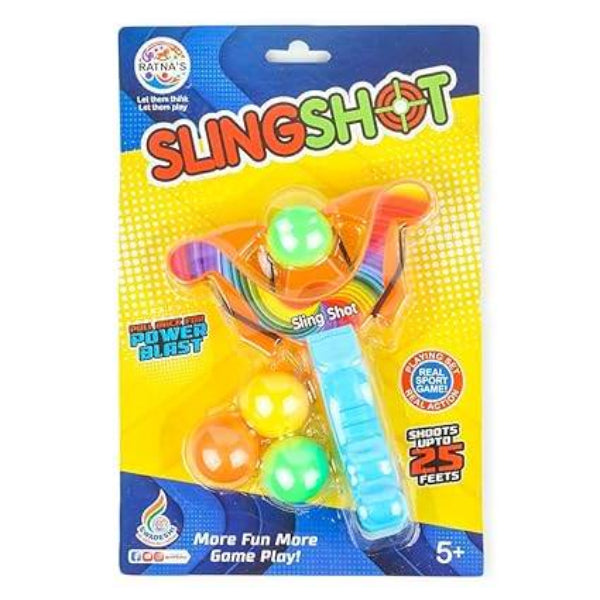 T Rex the toyland Sitamarhi colorful plastic ball slingshot game with three neon balls in retail packaging