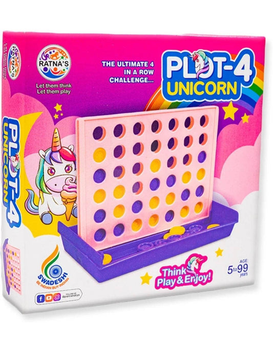 Prem Ratna plot-4 unicorn board game for kids with colorful unicorn design and interactive gameplay
