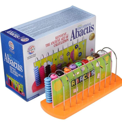 Ratna's Ratnas Educational Abacus Junior for Kids to Learn to Count, Add & Subtract with Colourful Beads - T-Rex the toyland Sitamarhi