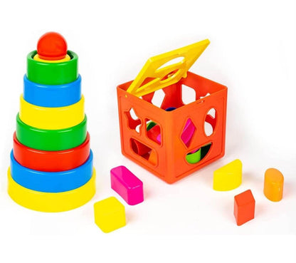 Ratna's Shape sorter & Stacker 2in1 Toy for Kids 2+ - T-Rex the toyland Sitamarhi