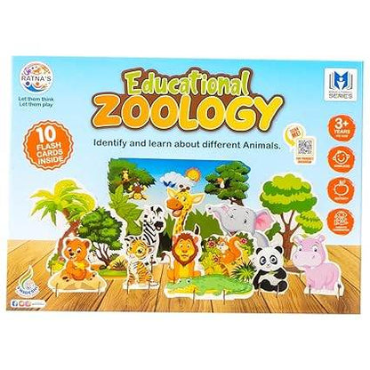 Ratna's Zoology to Create 3D Jungle with Printed Wooden Cutouts Learning & Educational Game for Kids & Toddlers - T-Rex the toyland Sitamarhi