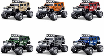 Remote control car with remote in six colors with oversized tires for kids ages 5 and up