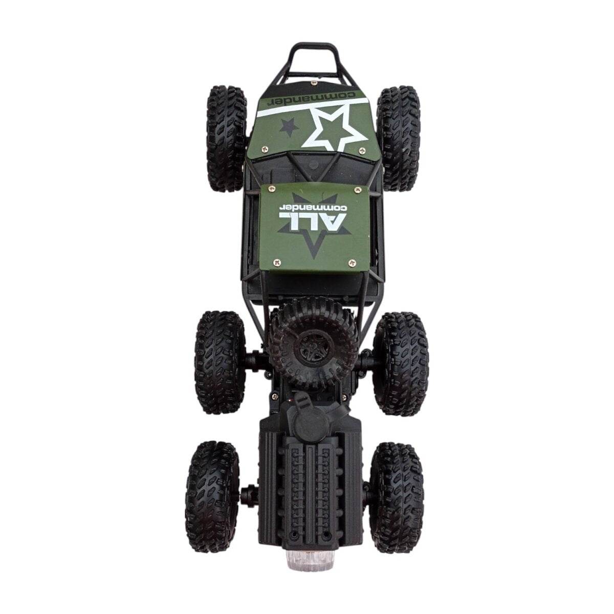 T-Rex remote control car with remote in green, designed for outdoor action and fun for all ages