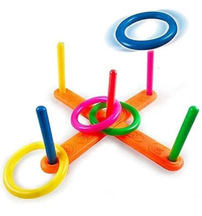 Ringtoss Junior Game | Playgame for Kids and Childrens | Fun and Activity for Children Multi Color - T-Rex the toyland Sitamarhi