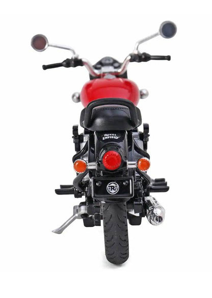 Royal Scale Model Enfield Motorcycle Toy – Pull Back Action, Detailed Miniature Replica for Collectors and Enthusiasts Classic 350 Bullet Bike DIY Motorcycle Scale Model 1:15 Interchangeable Fuel Tanks, Convertible Seats - T-Rex the toyland Sitamarhi
