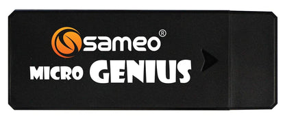 Sameo Micro Genius 8 bit HDMI gaming console for kids in compact black design