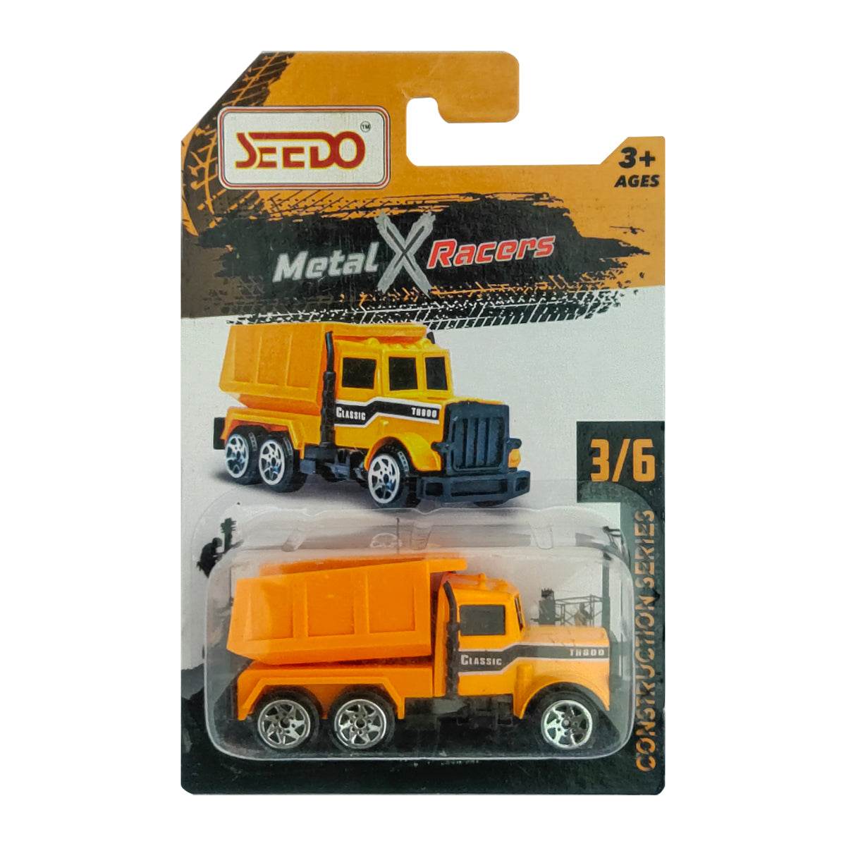Seedo Metal X Racers Construction Series Die Cast Car for Ages 3+ - T-Rex the toyland Sitamarhi