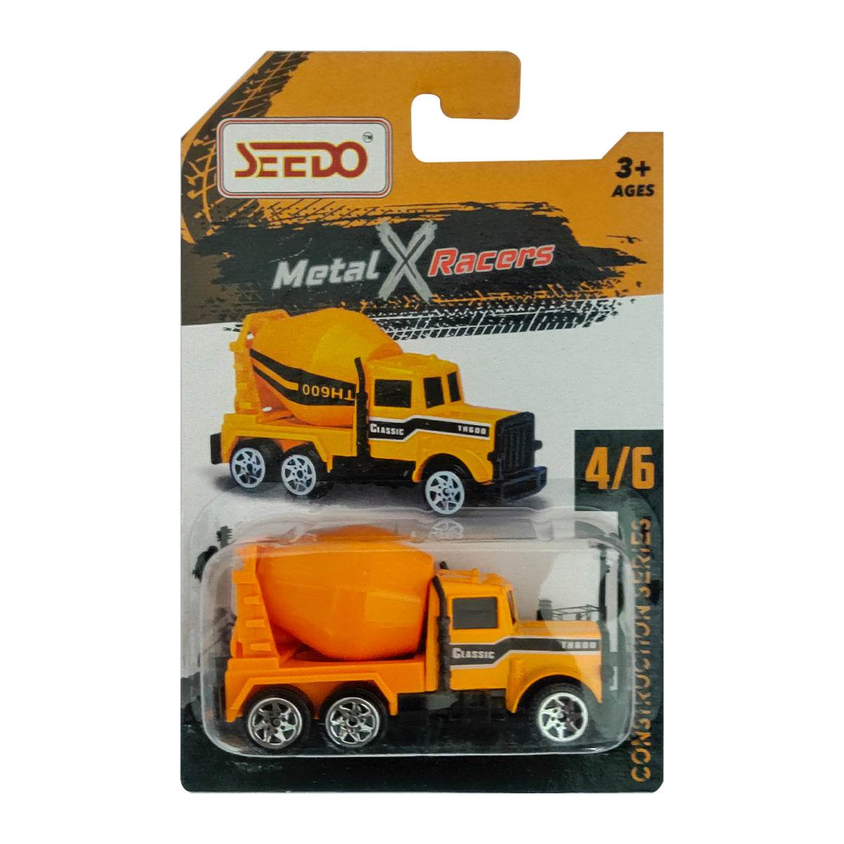 Seedo Metal X Racers Construction Series Die Cast Car for Ages 3+ - T-Rex the toyland Sitamarhi
