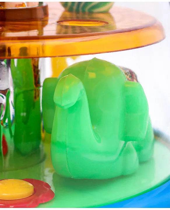 SHOOTING STAR Plastic Non Toxic Push and Spin Elephant and Ball 0 to 24M+ - T-Rex the toyland Sitamarhi