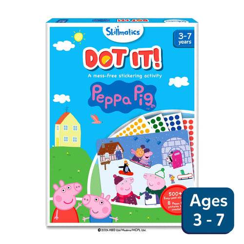 Skillmatics Dot it Peppa Pig sticker art kit for children ages 3 to 7 with colorful stickers and Peppa Pig characters