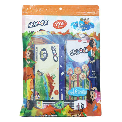 Colorful school stationery kit for kids by T-Rex the toyland Sitamarhi including pencils and art essentials
