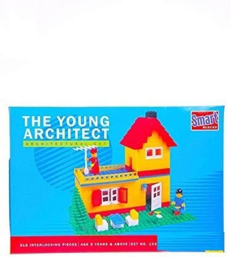The Young Architect educational construction toy set by T-Rex the toyland Sitamarhi with colorful interlocking building blocks