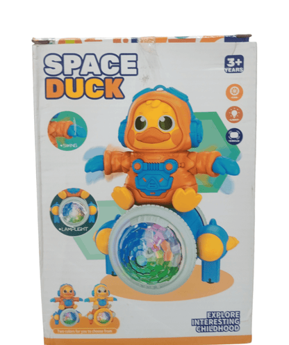Colorful Space Duck rocket toy for kids aged 3 years and up with lights and sounds