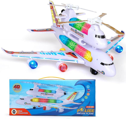 T-Rex the toyland space shuttle musical toy with lights featuring colorful flashing lights and helicopter design