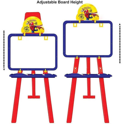 T-Rex magnetic easel board in red and blue for teaching alphabet for learning to kids