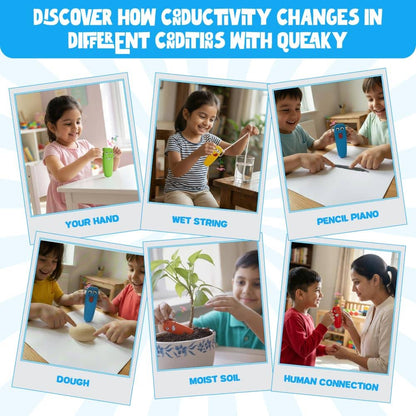Colorful stem toy set for children demonstrating science concepts through interactive activities