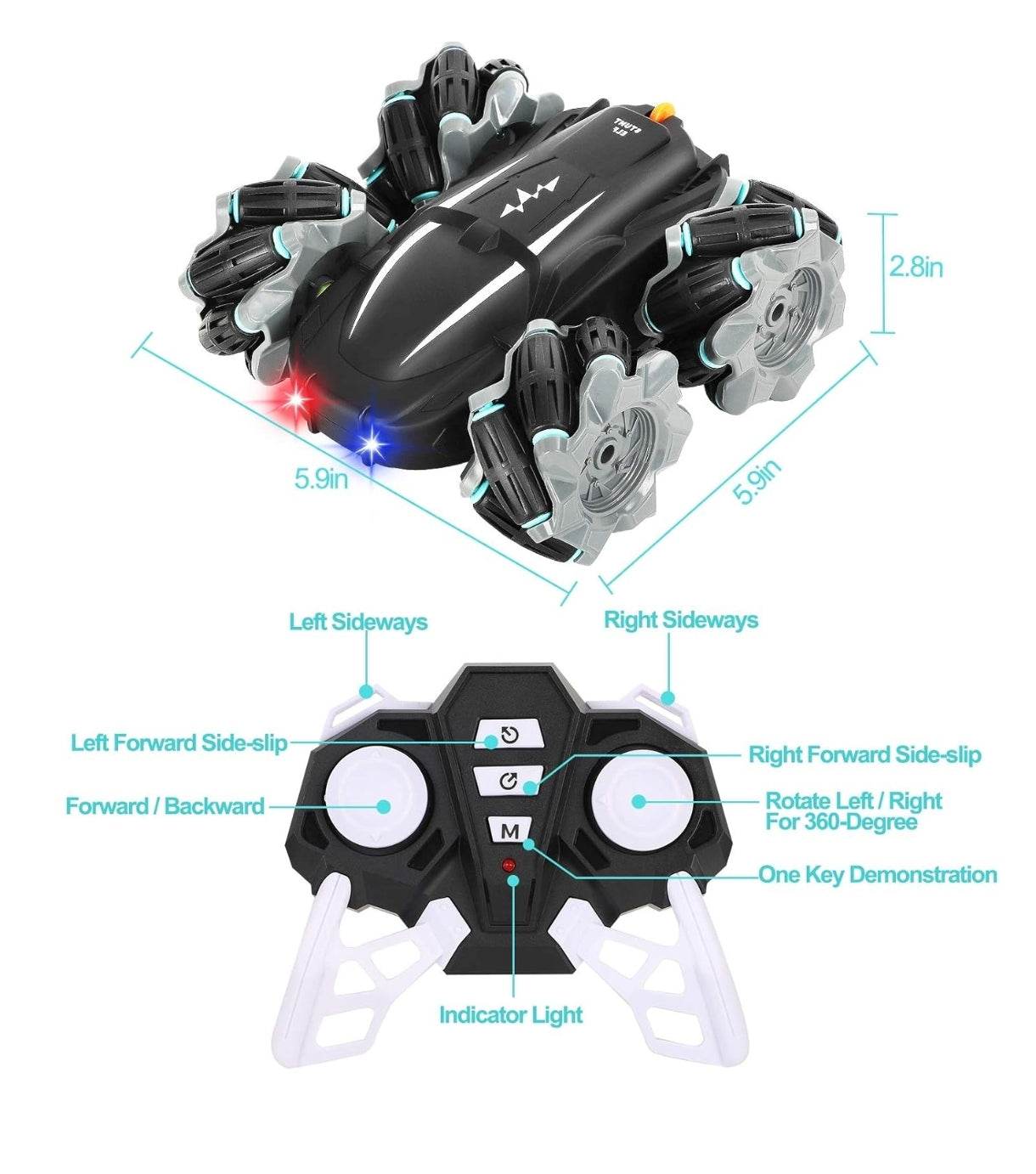 Stunt car 360° Rotate - T-Rex the toyland Sitamarhi