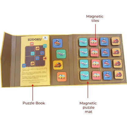 Sudoku Transport - Magnetic Puzzle Game for 5 Years & Above - T-Rex the toyland Sitamarhi